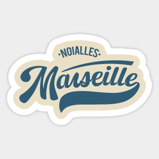 Marseille Noailles - Marseille Noailles Schriftzug - Noailles Logo Sticker